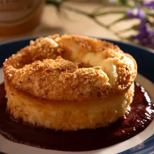 Cheese Souffle with Raspberry-Ancho Sauce 1