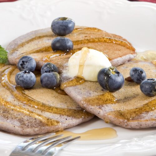 Blue Cornmeal Pancakes 1