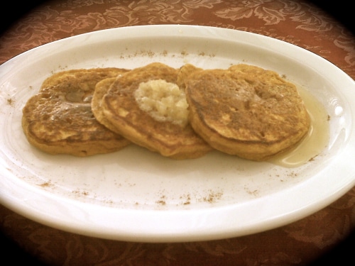 Pumpkin Pancakes with Ginger Butter 1